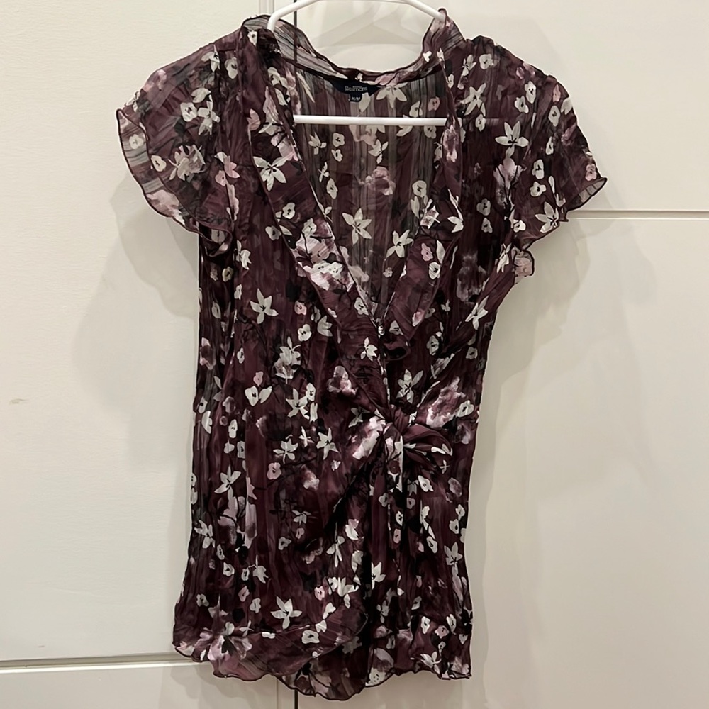 Sheer Purple Blouse